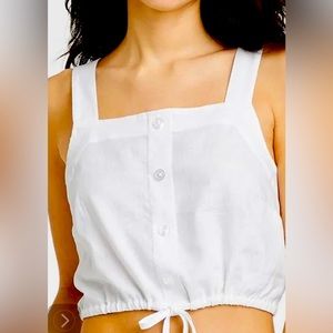 Women A New Day Crop Top NWT White Size L